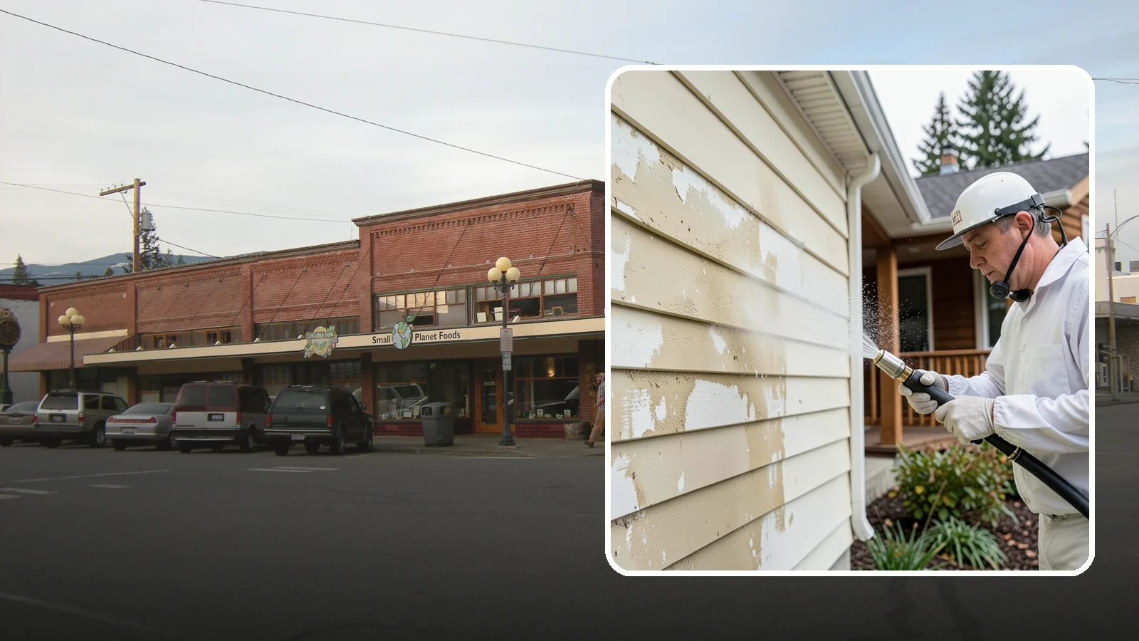 Oxidation Removal in Sedro-Woolley, Skagit County, WA - We strip chalky oxidation from Washington siding, gutters, and metal so surfaces regain their true color.
