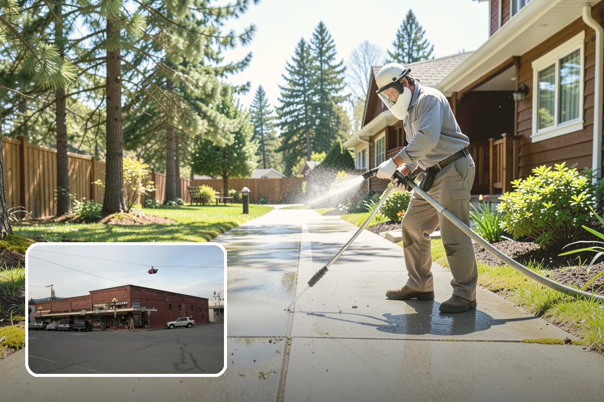 Oxidation Removal in Sedro-Woolley, Skagit County, WA - Restores faded color to siding and gutters