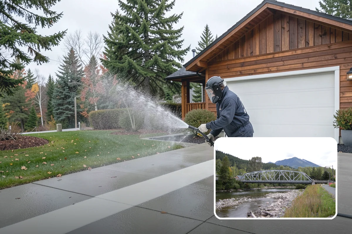 Oxidation Removal in Skykomish, King County, WA - Restores faded color to siding and gutters