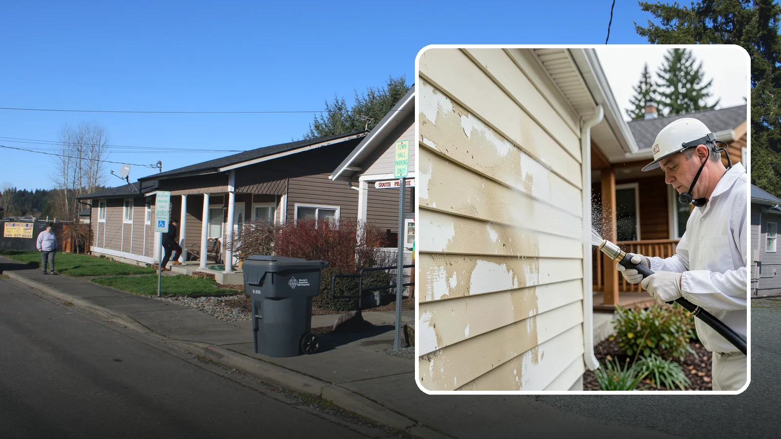 Oxidation Removal in South Prairie, Pierce County, WA - We strip chalky oxidation from Washington siding, gutters, and metal so surfaces regain their true color.