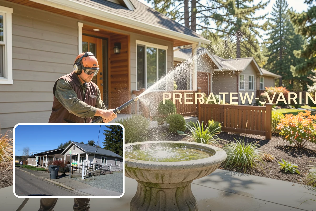 Oxidation Removal in South Prairie, Pierce County, WA - Restores faded color to siding and gutters