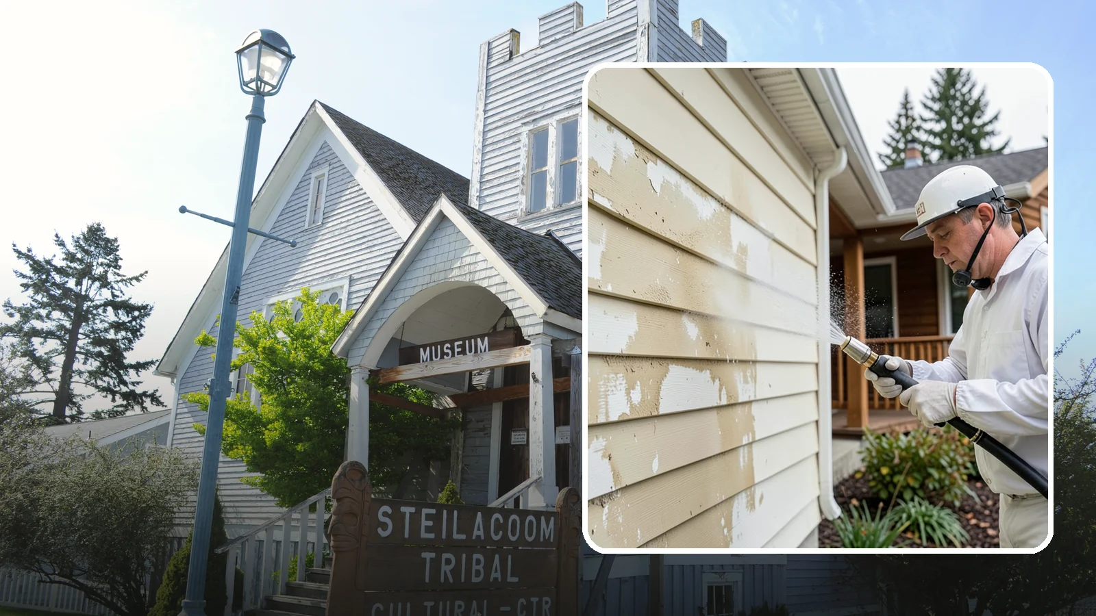 Oxidation Removal in Steilacoom, Pierce County, WA - We strip chalky oxidation from Washington siding, gutters, and metal so surfaces regain their true color.