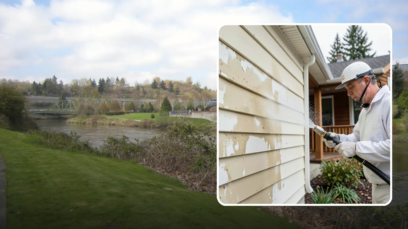 Oxidation Removal in Tukwila, King County, WA - We strip chalky oxidation from Washington siding, gutters, and metal so surfaces regain their true color.