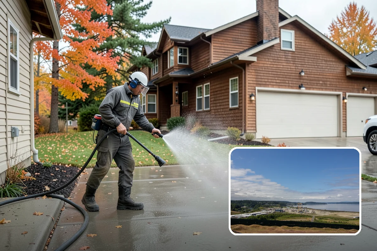 Oxidation Removal in University Place, Pierce County, WA - Restores faded color to siding and gutters