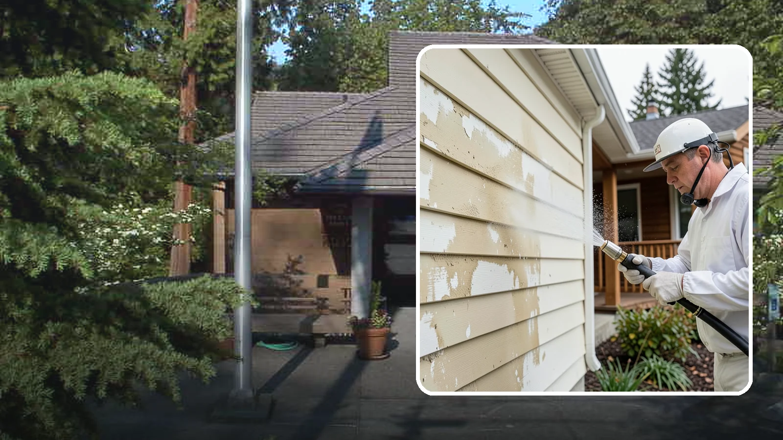 Oxidation Removal in Yarrow Point, King County, WA - We strip chalky oxidation from Washington siding, gutters, and metal so surfaces regain their true color.