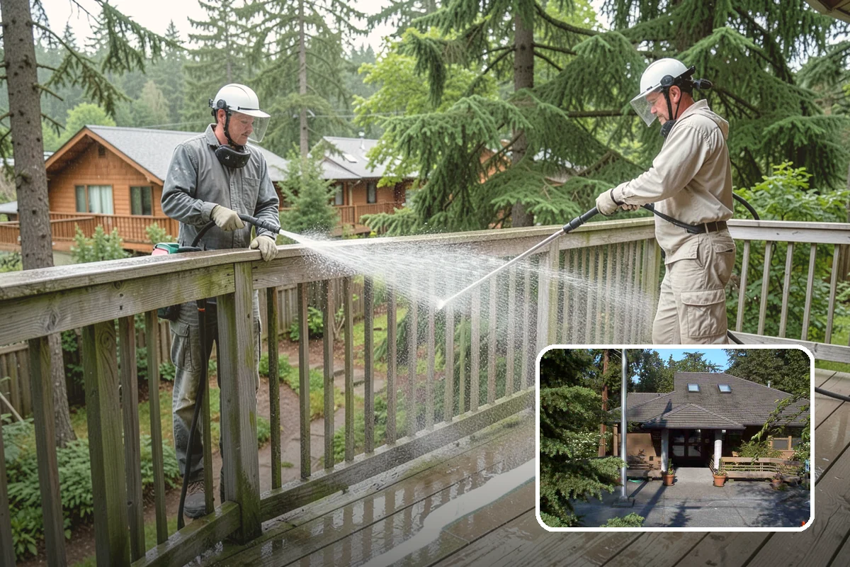 Oxidation Removal in Yarrow Point, King County, WA - Restores faded color to siding and gutters