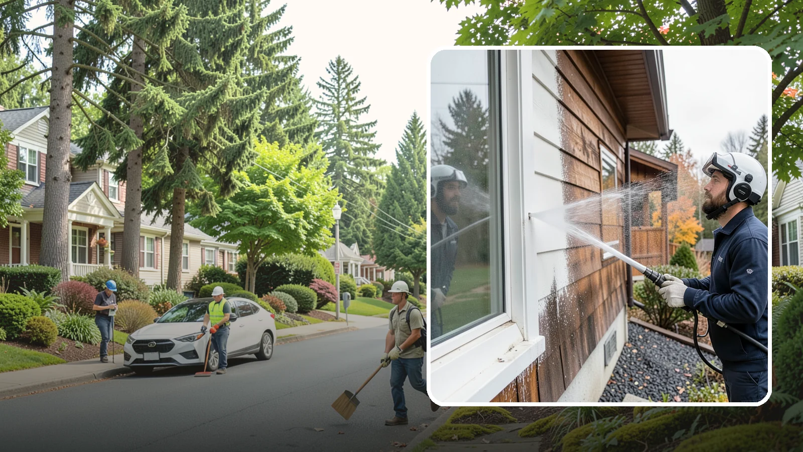 Paint Overspray Removal in Beaux Arts Village, King County, WA - We remove paint overspray from Washington surfaces, from windows to vehicles, without harming what lies beneath.