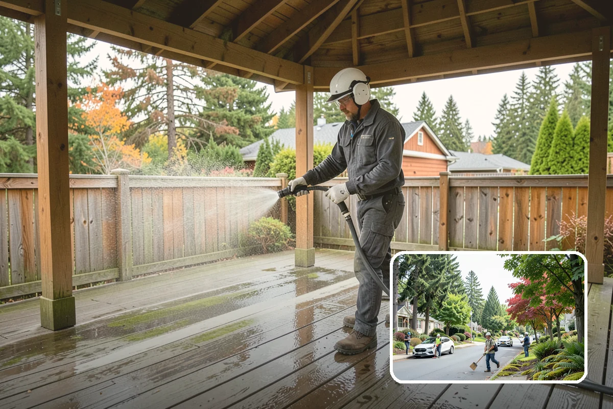 Paint Overspray Removal in Beaux Arts Village, King County, WA - Clears speckled overspray from glass and finishes
