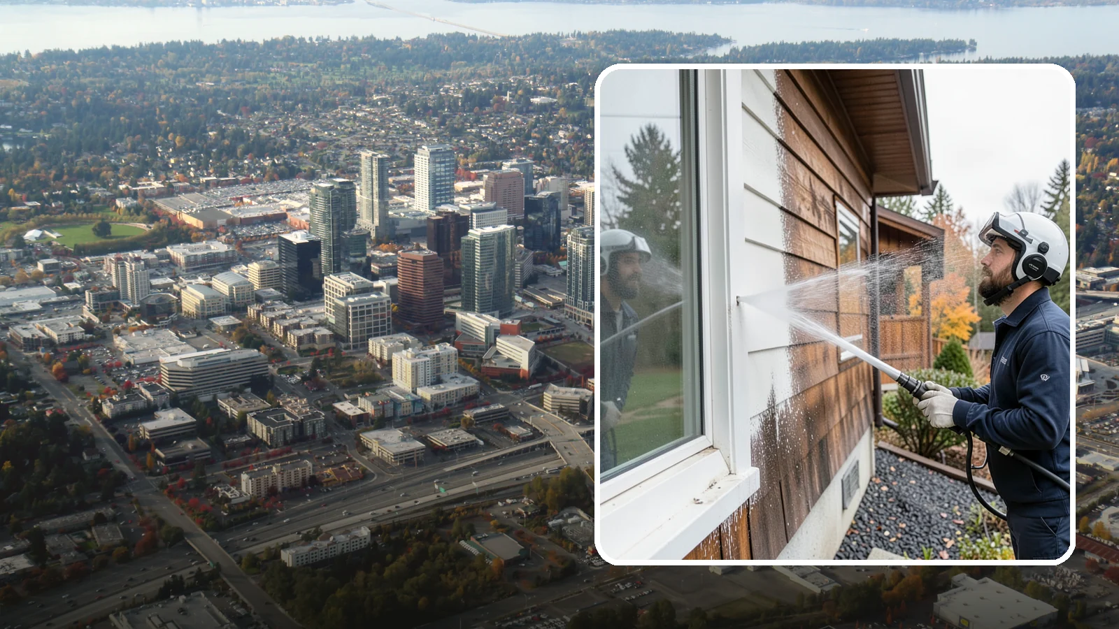 Paint Overspray Removal in Bellevue, King County, WA - We remove paint overspray from Washington surfaces, from windows to vehicles, without harming what lies beneath.