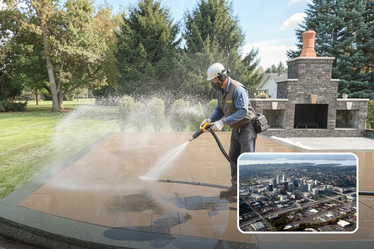 Paint Overspray Removal in Bellevue, King County, WA - Clears speckled overspray from glass and finishes
