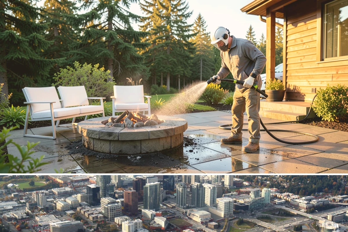 Paint Overspray Removal in Bellevue, King County, WA - Overspray removal can happen year-round, though mild dry days make solvent work more predictable.