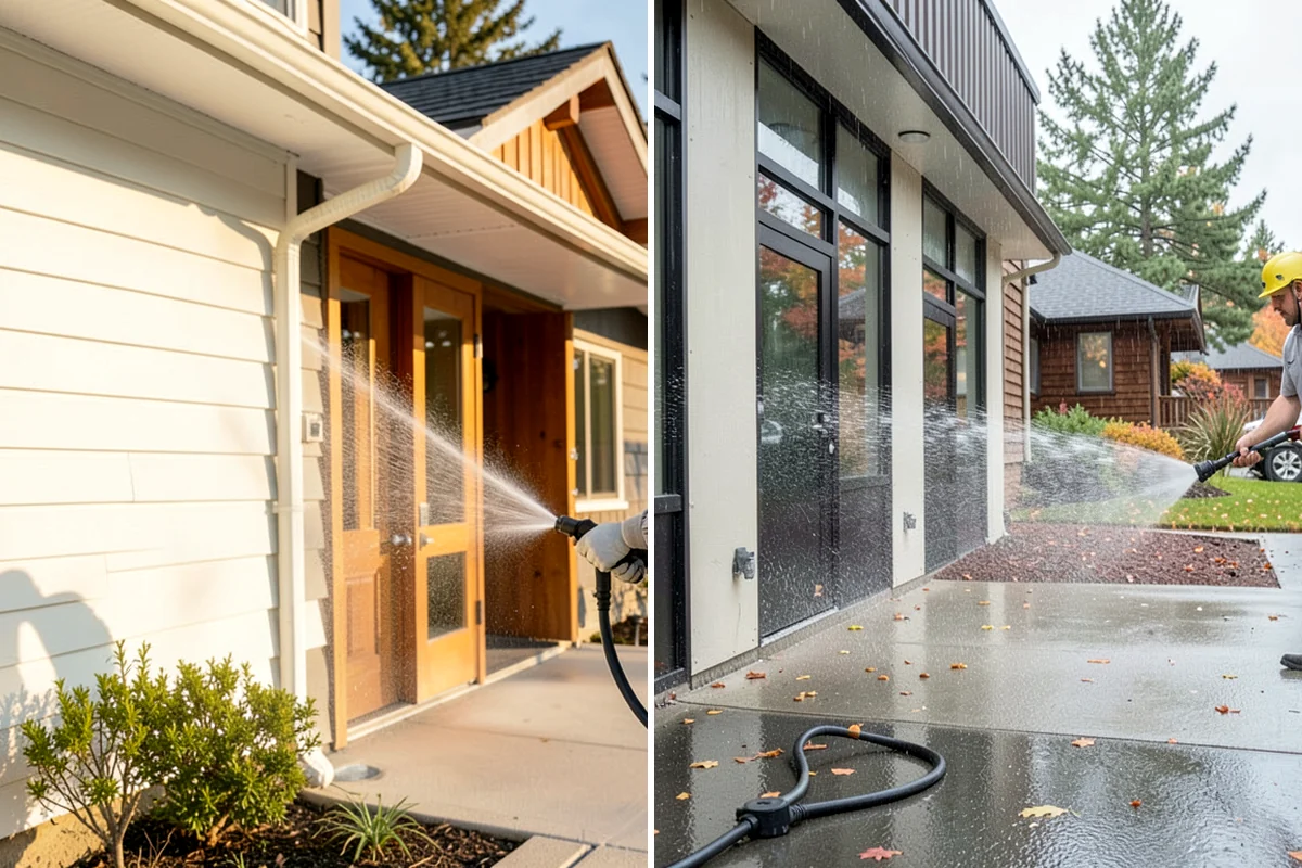 Paint Overspray Removal in Concrete, Skagit County, WA - Assess overspray type and affected surfaces