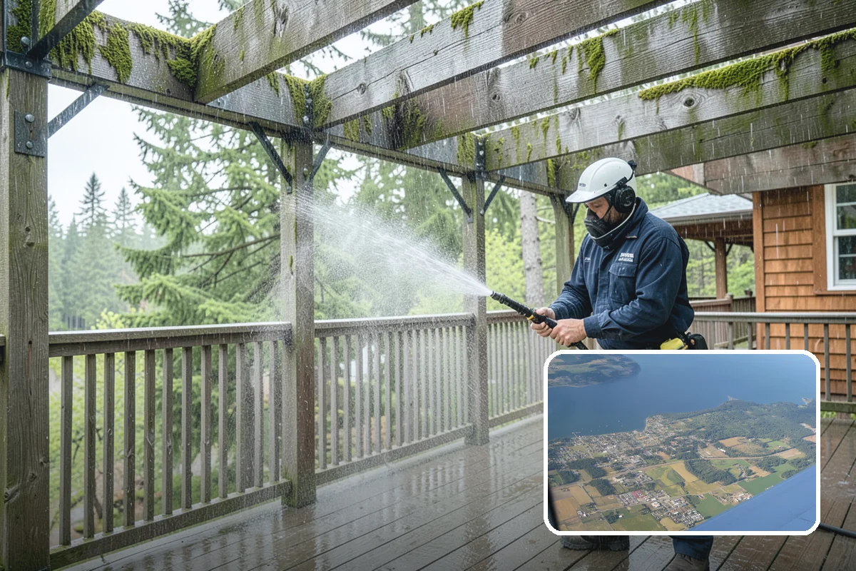 Paint Overspray Removal in Coupeville, Island County, WA - Clears speckled overspray from glass and finishes