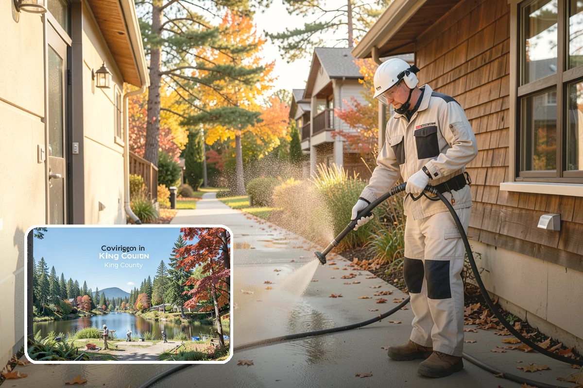 Paint Overspray Removal in Covington, King County, WA - Clears speckled overspray from glass and finishes