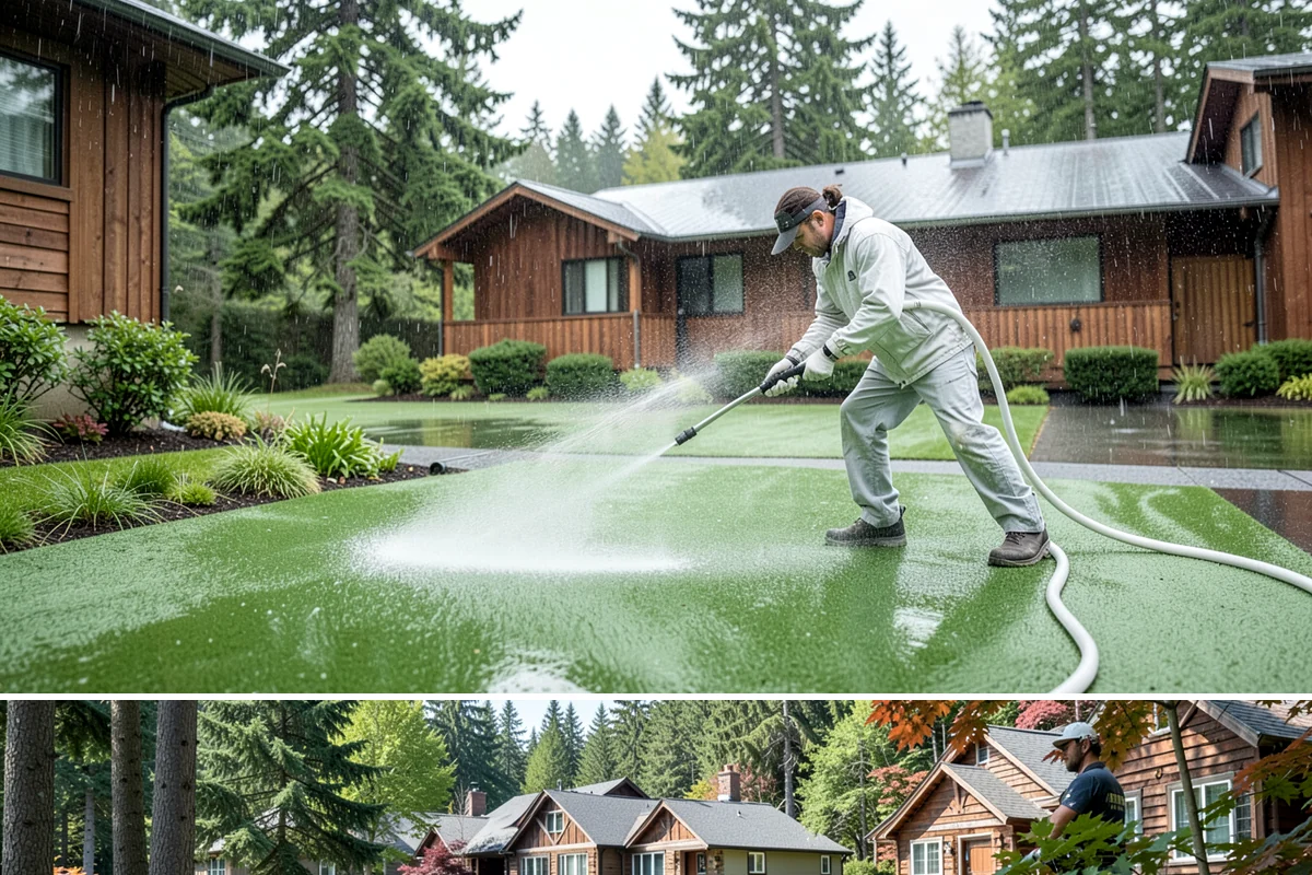 Paint Overspray Removal in Edgewood, Pierce County, WA - Overspray removal can happen year-round, though mild dry days make solvent work more predictable.