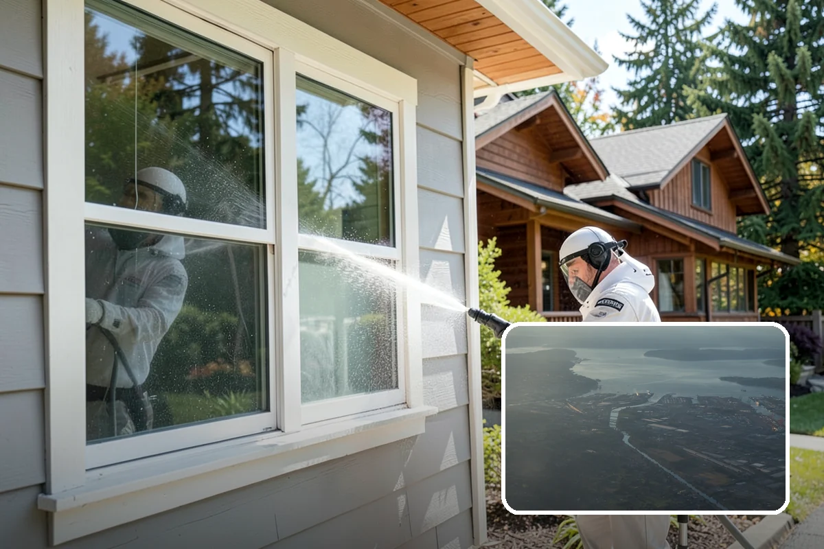 Paint Overspray Removal in Fife, Pierce County, WA - Clears speckled overspray from glass and finishes