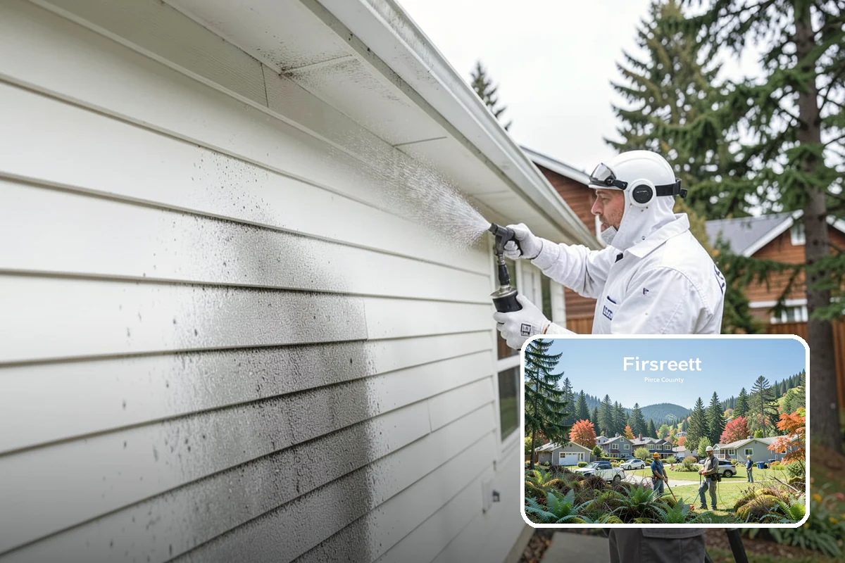 Paint Overspray Removal in Fircrest, Pierce County, WA - Clears speckled overspray from glass and finishes