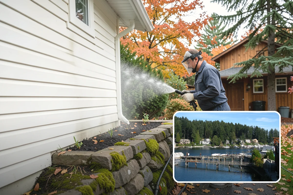 Paint Overspray Removal in Gig Harbor, Pierce County, WA - Clears speckled overspray from glass and finishes