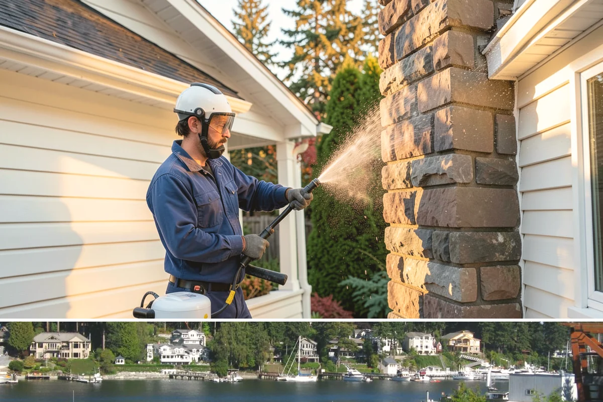 Paint Overspray Removal in Gig Harbor, Pierce County, WA - Overspray removal can happen year-round, though mild dry days make solvent work more predictable.