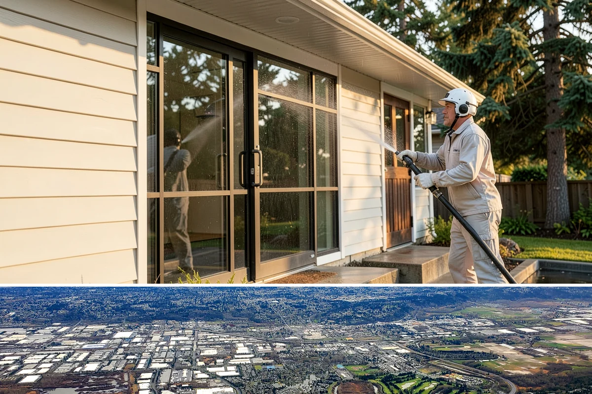 Paint Overspray Removal in Kent, King County, WA - Overspray removal can happen year-round, though mild dry days make solvent work more predictable.