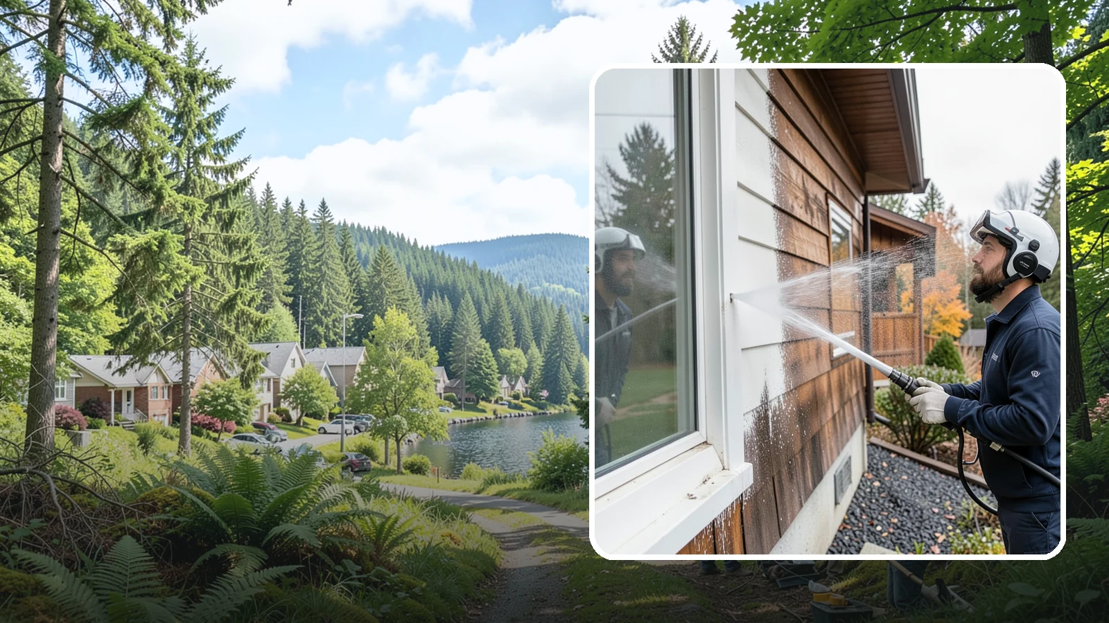 Paint Overspray Removal in Lake Forest Park, King County, WA - We remove paint overspray from Washington surfaces, from windows to vehicles, without harming what lies beneath.