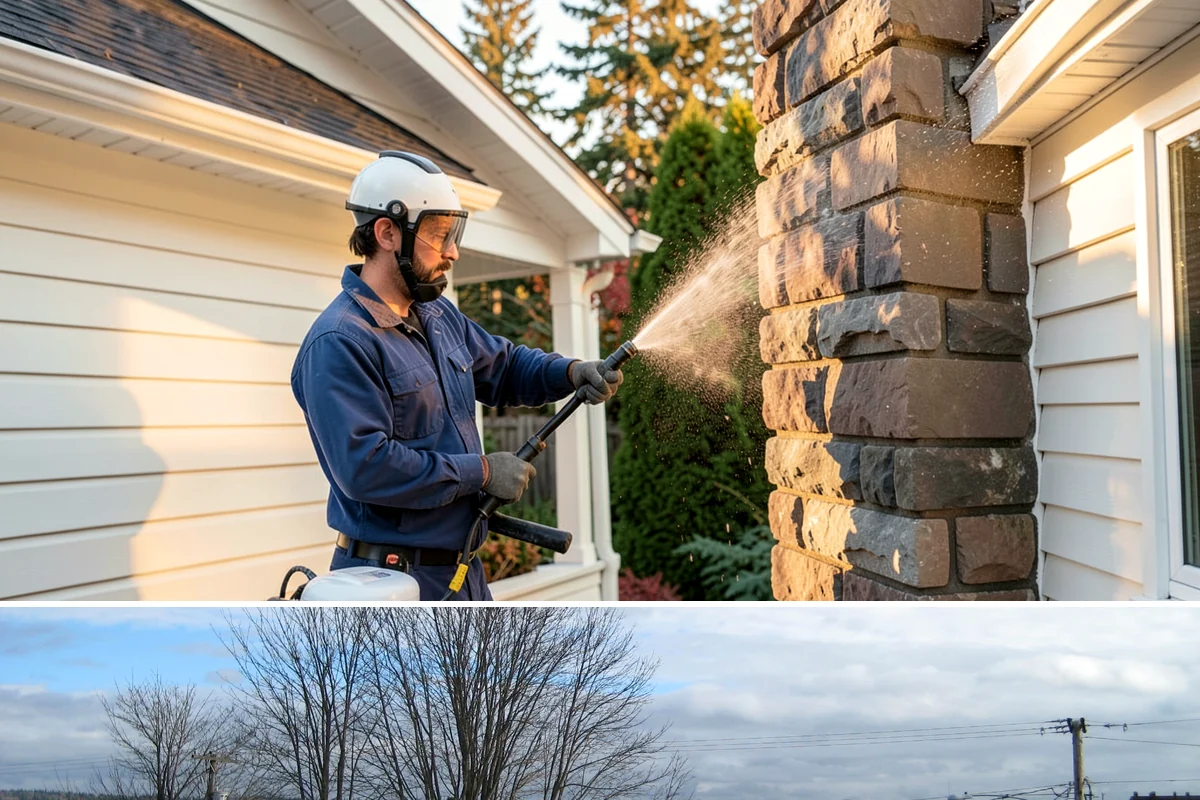 Paint Overspray Removal in Langley, Island County, WA - Overspray removal can happen year-round, though mild dry days make solvent work more predictable.