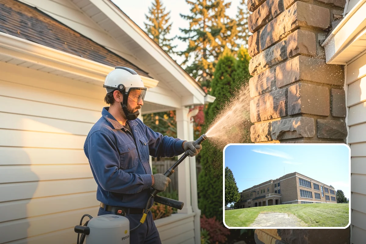 Paint Overspray Removal in Maple Valley, King County, WA - Clears speckled overspray from glass and finishes
