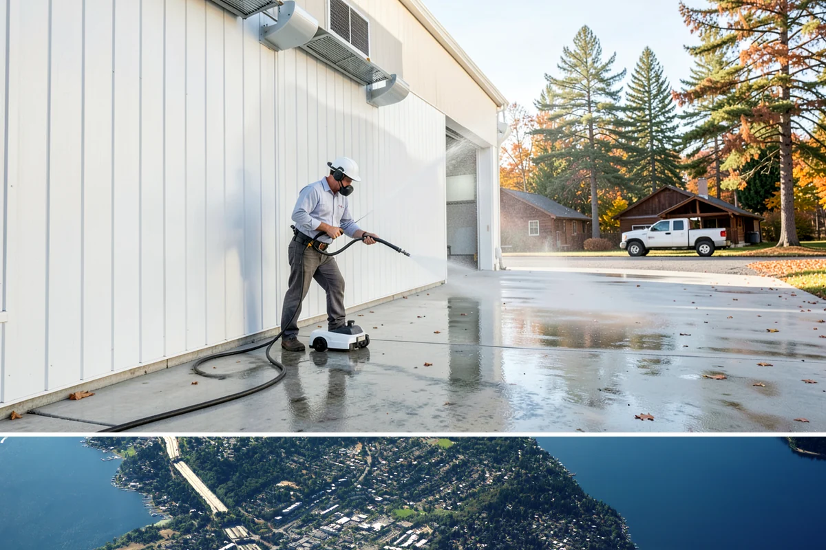 Paint Overspray Removal in Mercer Island, King County, WA - Overspray removal can happen year-round, though mild dry days make solvent work more predictable.