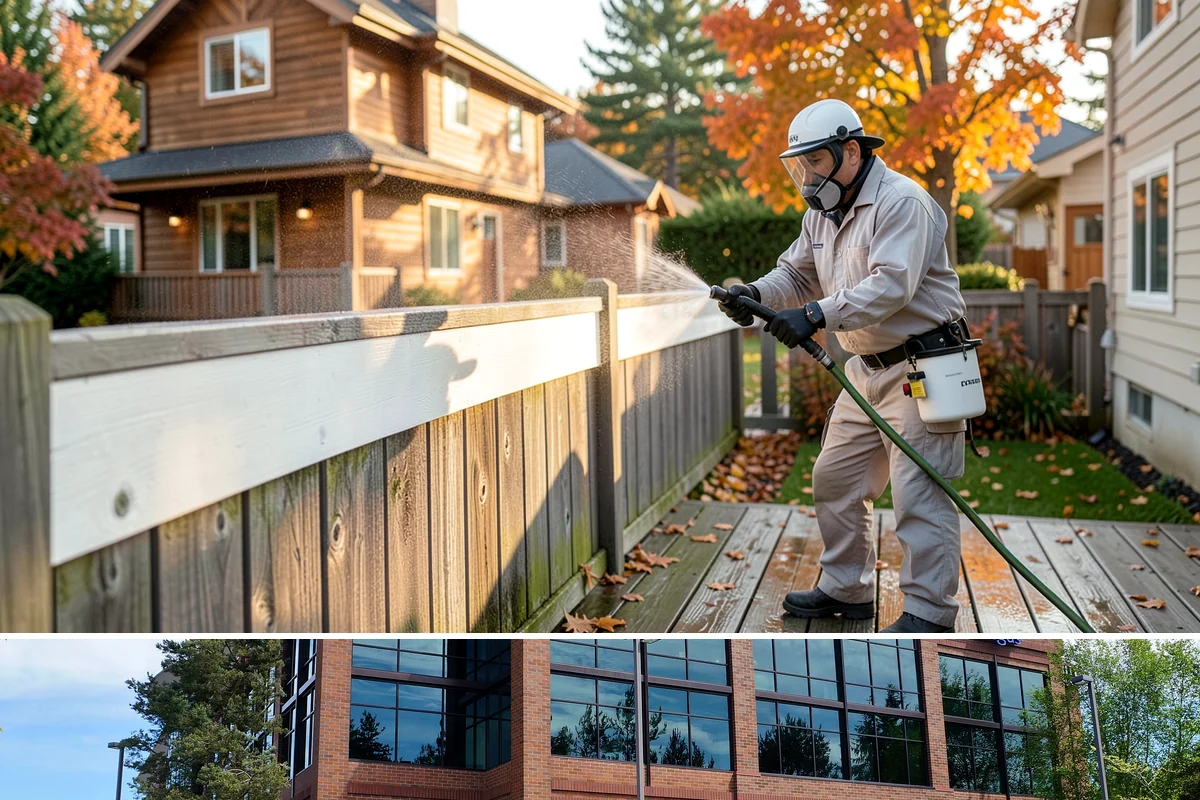 Paint Overspray Removal in Mountlake Terrace, Snohomish County, WA - Overspray removal can happen year-round, though mild dry days make solvent work more predictable.