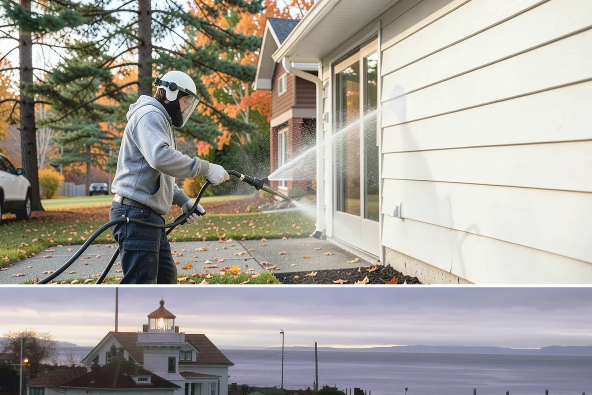 Paint Overspray Removal in Mukilteo, Snohomish County, WA - Overspray removal can happen year-round, though mild dry days make solvent work more predictable.