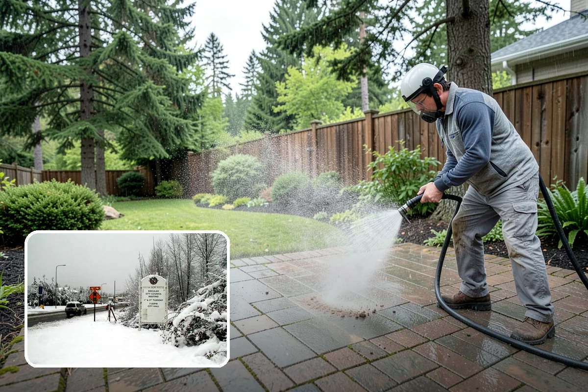 Paint Overspray Removal in Newcastle, King County, WA - Clears speckled overspray from glass and finishes