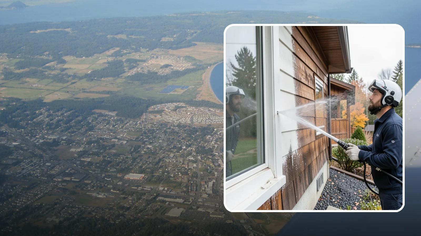 Paint Overspray Removal in Oak Harbor, Island County, WA - We remove paint overspray from Washington surfaces, from windows to vehicles, without harming what lies beneath.