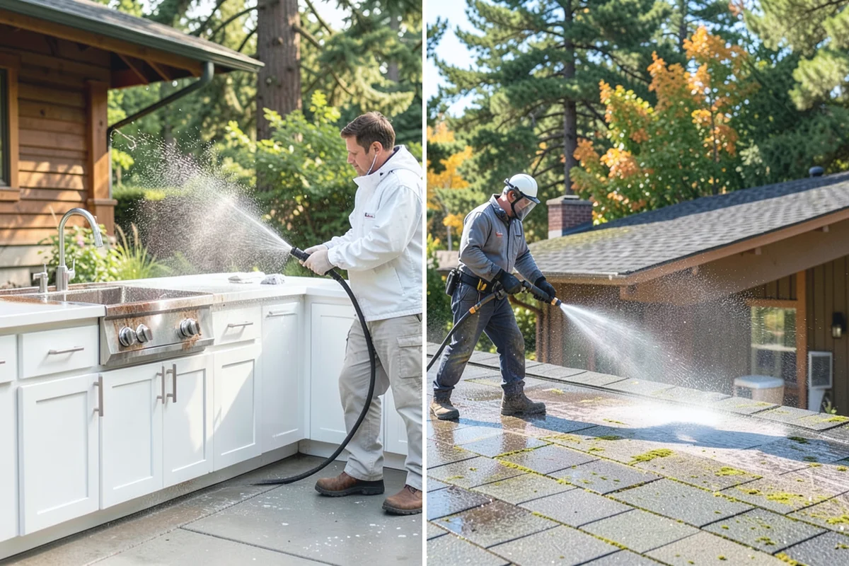 Paint Overspray Removal in Renton, King County, WA - Assess overspray type and affected surfaces