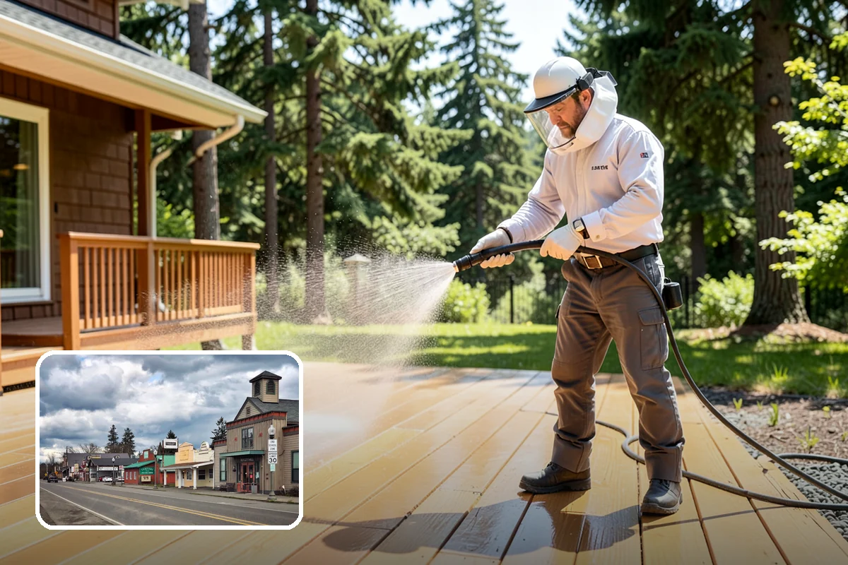 Paint Overspray Removal in Roy, Pierce County, WA - Clears speckled overspray from glass and finishes