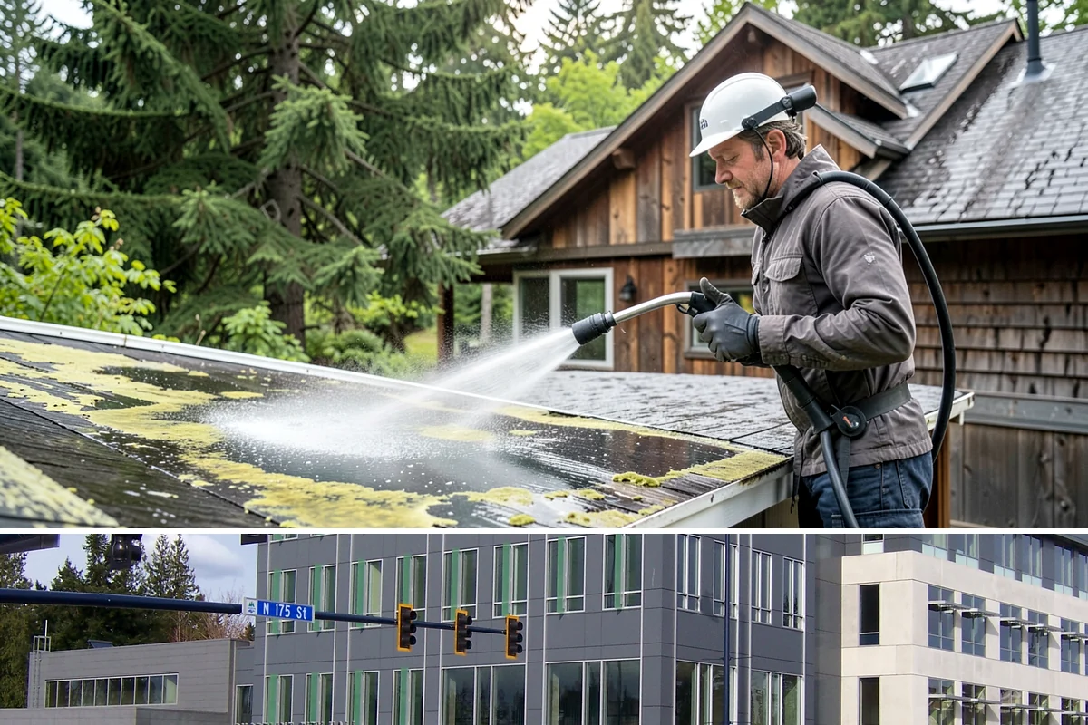 Paint Overspray Removal in Shoreline, King County, WA - Overspray removal can happen year-round, though mild dry days make solvent work more predictable.