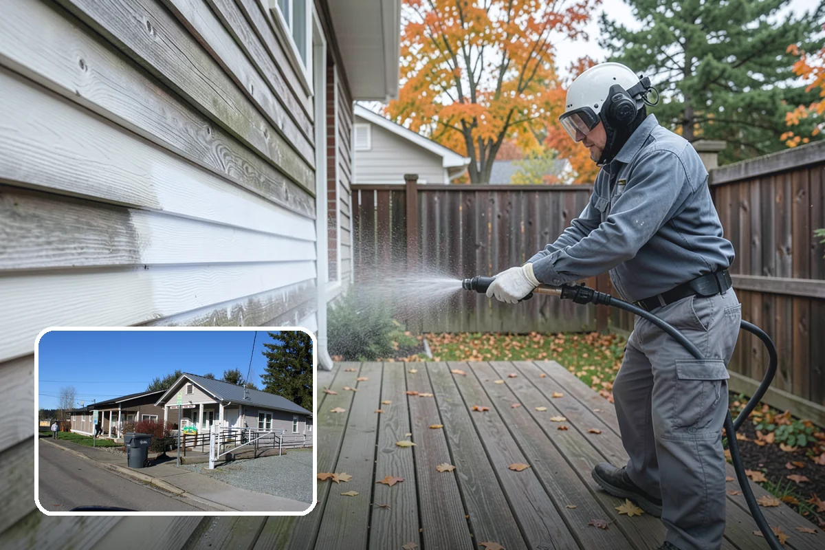 Paint Overspray Removal in South Prairie, Pierce County, WA - Clears speckled overspray from glass and finishes