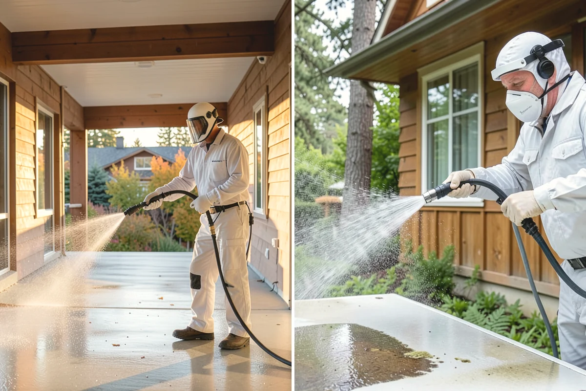 Paint Overspray Removal in Steilacoom, Pierce County, WA - Assess overspray type and affected surfaces