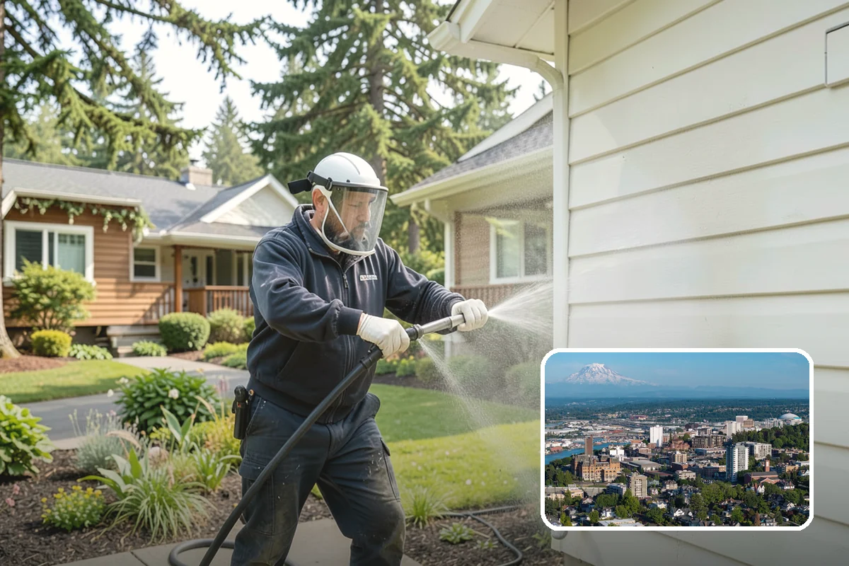 Paint Overspray Removal in Tacoma, Pierce County, WA - Clears speckled overspray from glass and finishes