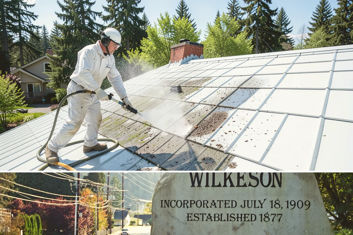Paint Overspray Removal in Wilkeson, Pierce County, WA - Overspray removal can happen year-round, though mild dry days make solvent work more predictable.