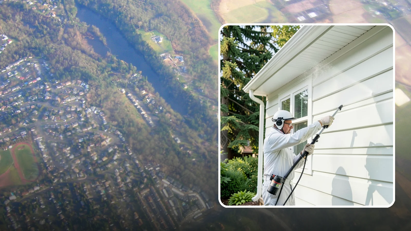 Painted Siding Cleaning in Algona, King County, WA - Painted siding cleaning lifts grime and mildew while preserving the paint film, so your color stays bright instead of stripped.