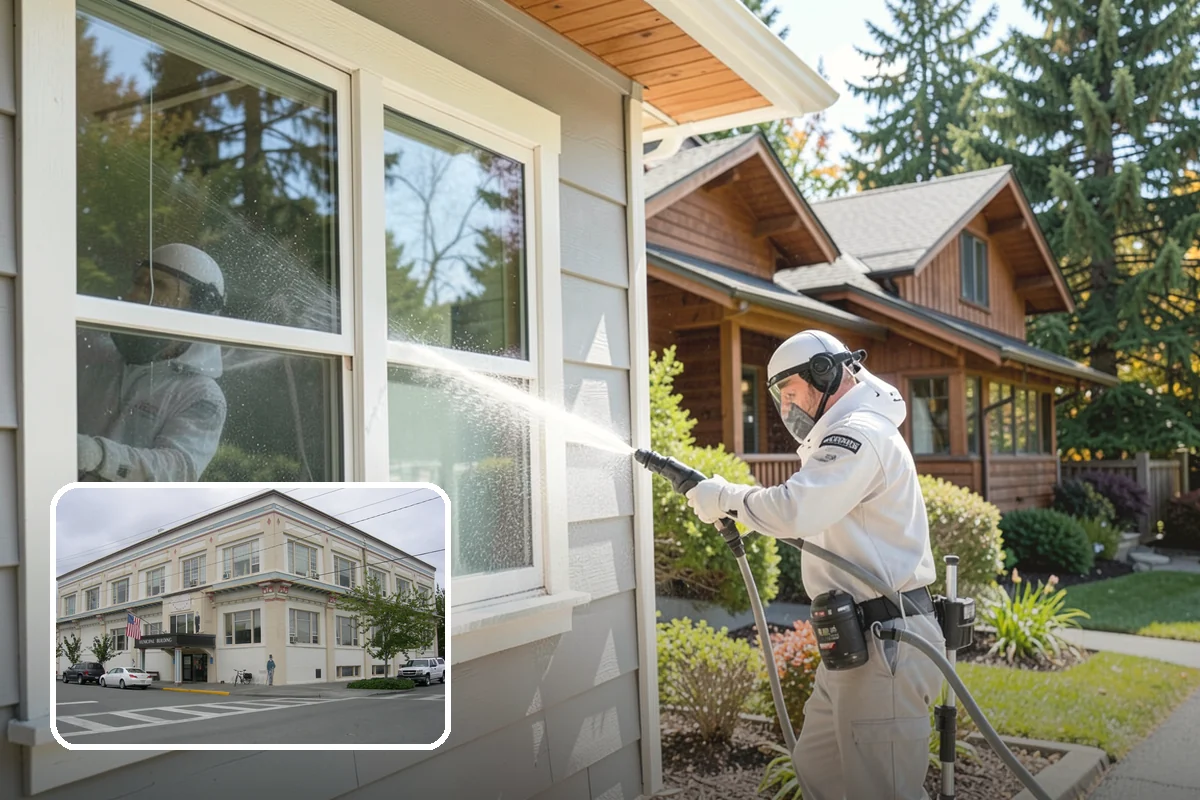 Painted Siding Cleaning in Anacortes, Skagit County, WA - Preserves the paint film while cleaning