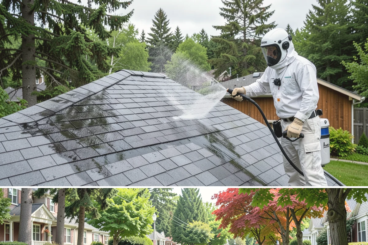 Painted Siding Cleaning in Beaux Arts Village, King County, WA - The drier late-spring-to-fall window lets the paint dry cleanly and keeps future mildew slower to form.