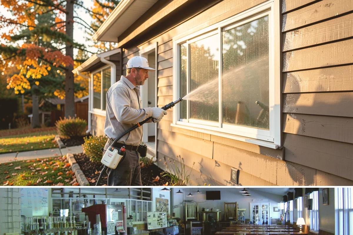 Painted Siding Cleaning in Black Diamond, King County, WA - The drier late-spring-to-fall window lets the paint dry cleanly and keeps future mildew slower to form.