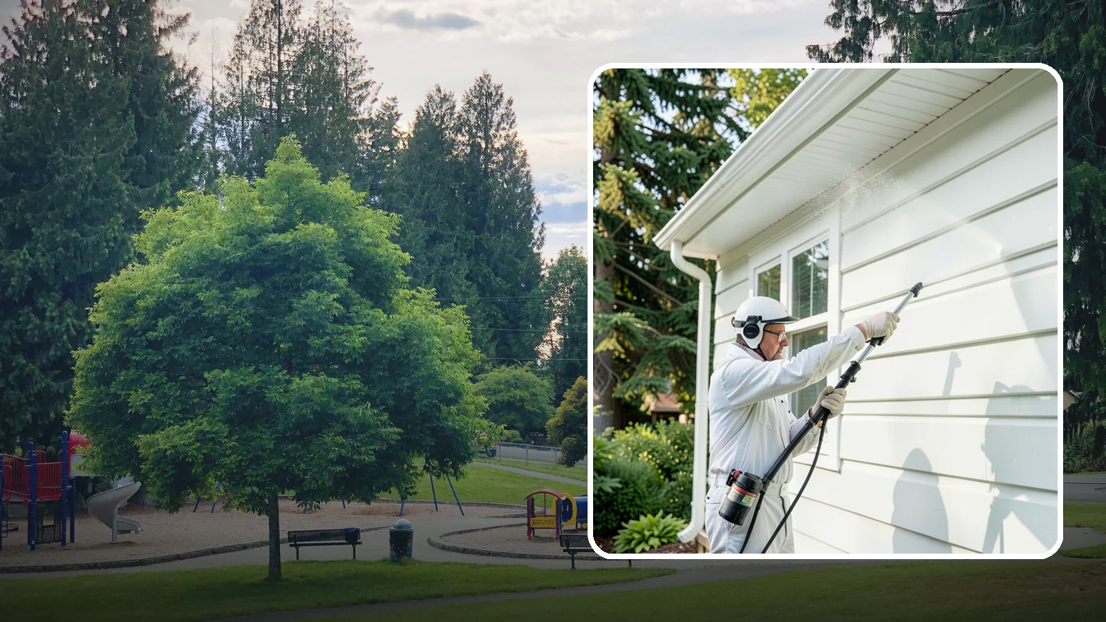 Painted Siding Cleaning in Bonney Lake, Pierce County, WA - Painted siding cleaning lifts grime and mildew while preserving the paint film, so your color stays bright instead of stripped.
