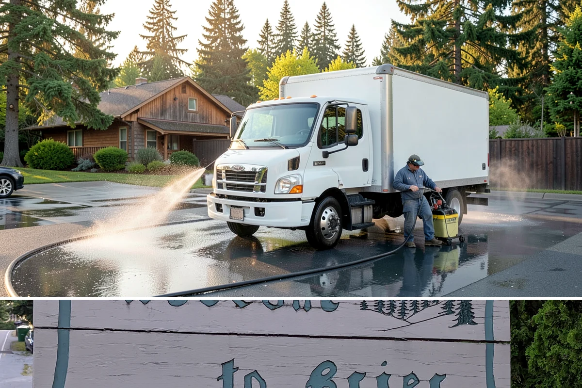 Painted Siding Cleaning in Brier, Snohomish County, WA - The drier late-spring-to-fall window lets the paint dry cleanly and keeps future mildew slower to form.