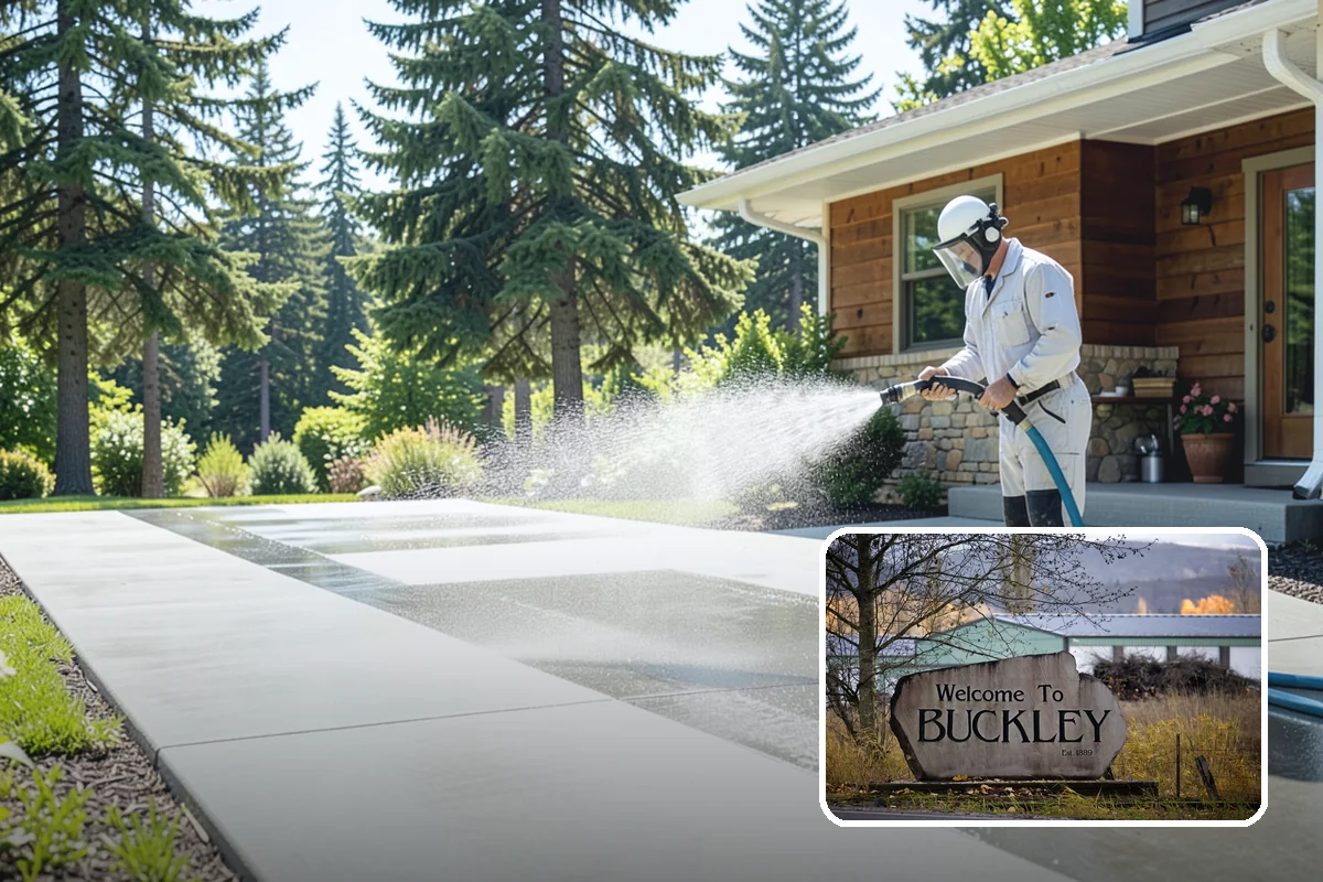 Painted Siding Cleaning in Buckley, Pierce County, WA - Preserves the paint film while cleaning