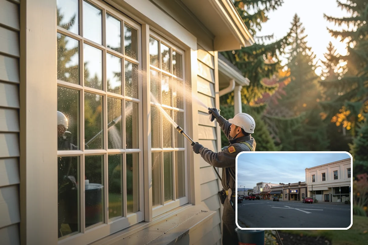 Painted Siding Cleaning in Burlington, Skagit County, WA - Preserves the paint film while cleaning