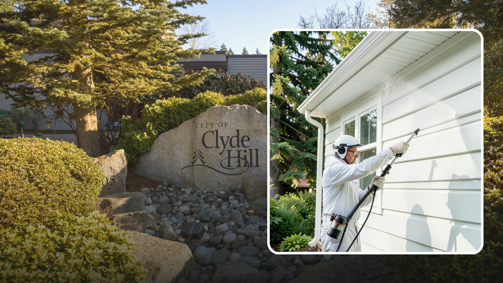 Painted Siding Cleaning in Clyde Hill, King County, WA - Painted siding cleaning lifts grime and mildew while preserving the paint film, so your color stays bright instead of stripped.