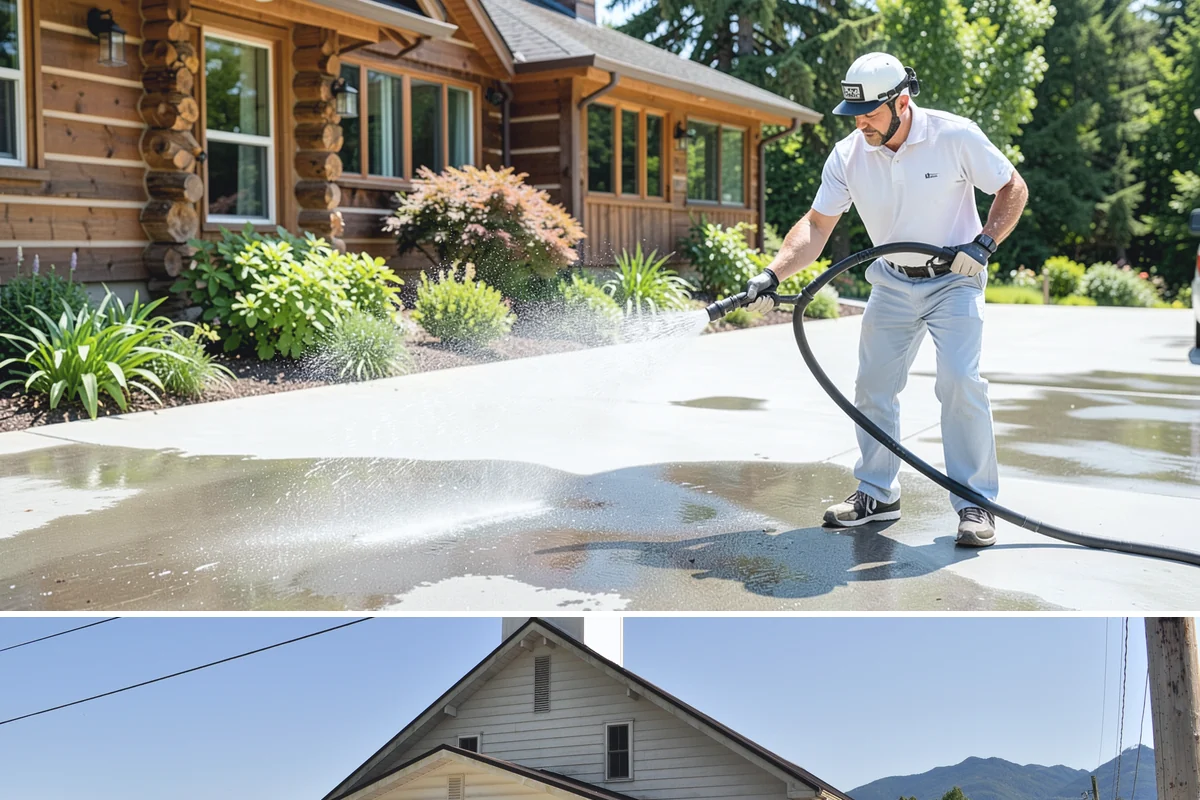 Painted Siding Cleaning in Concrete, Skagit County, WA - The drier late-spring-to-fall window lets the paint dry cleanly and keeps future mildew slower to form.