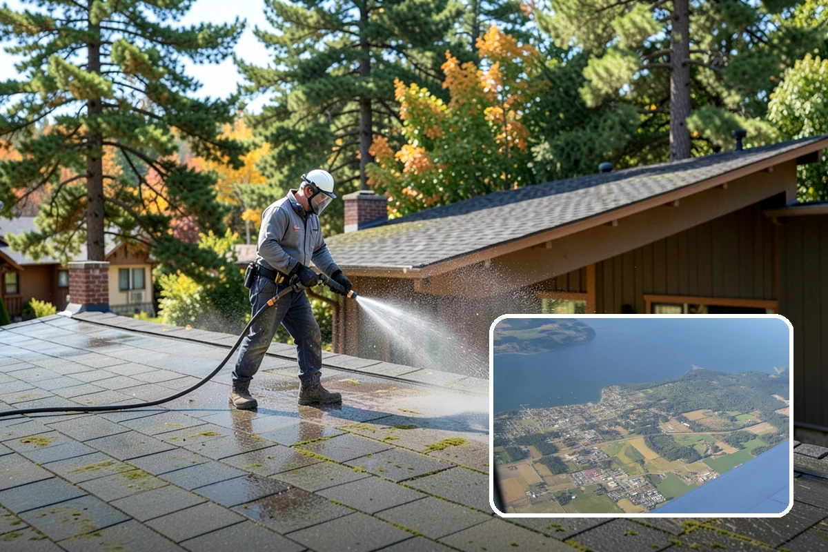 Painted Siding Cleaning in Coupeville, Island County, WA - Preserves the paint film while cleaning